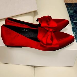 Shein size 36 burgundy  flats